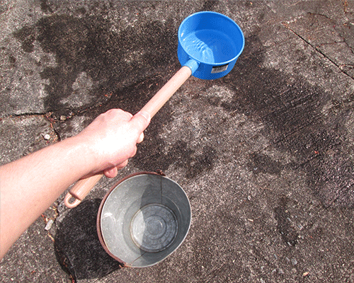 打ち水体験の画像